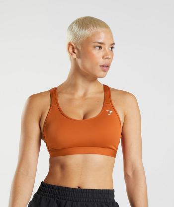 Gymshark Scoop Neck Ženske Sportski Grudnjak Crvene | HR 3461HAP